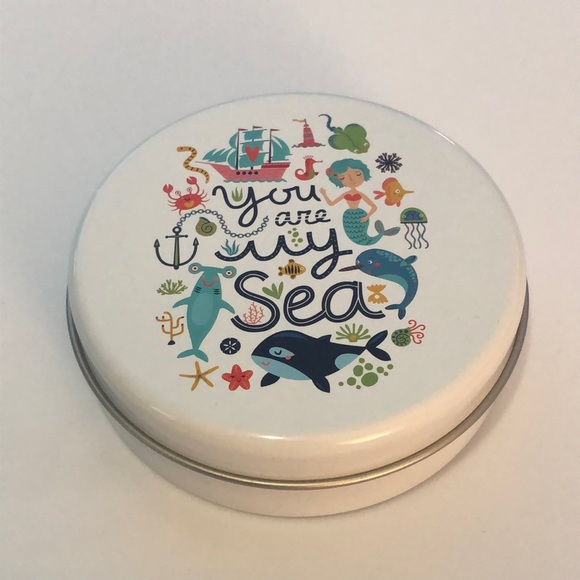⚓️🐠🧜‍♀️ 🐟 You Are My Sea 🌊 Metal Tin 🐳 3.5” 🐙 NWT 🐟🧜‍♀️ 🐠 ⚓️ - Picture 2 of 6